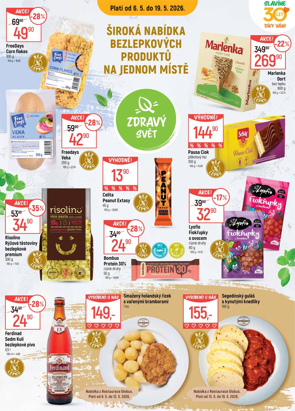 Akční leták Globus 6.5. - 12.5.2026 - Globus Chomutov