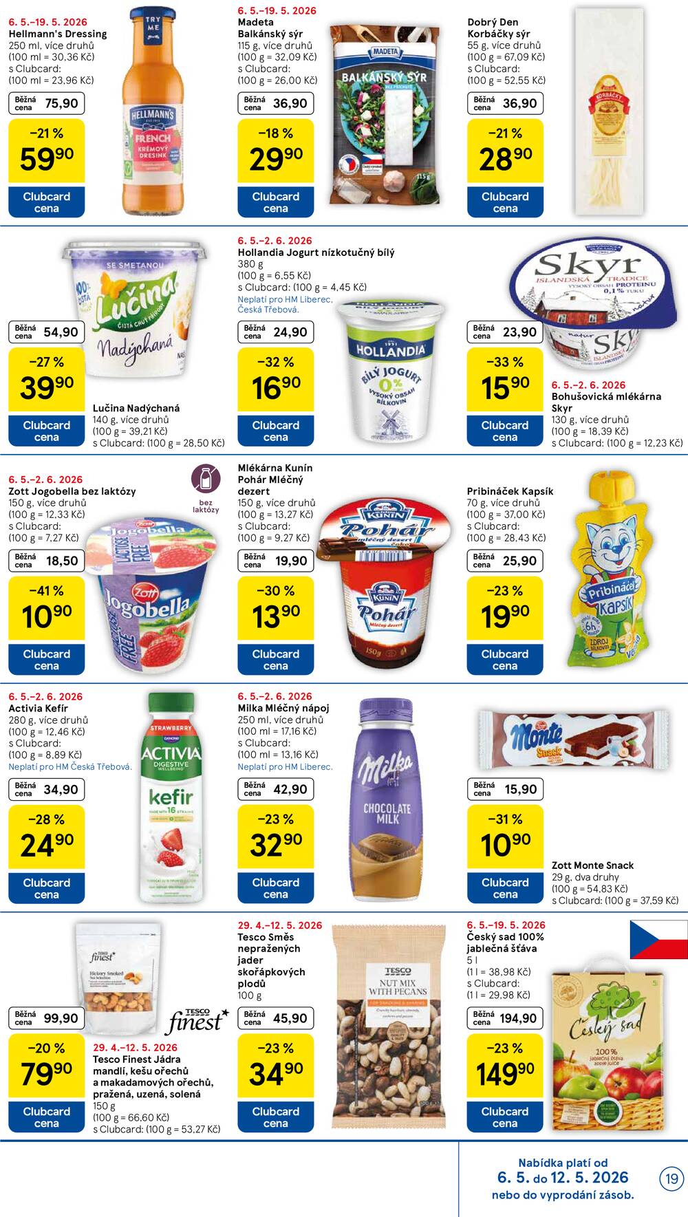 Tesco malé hypermarkety od 6.5. do 12.5.2026