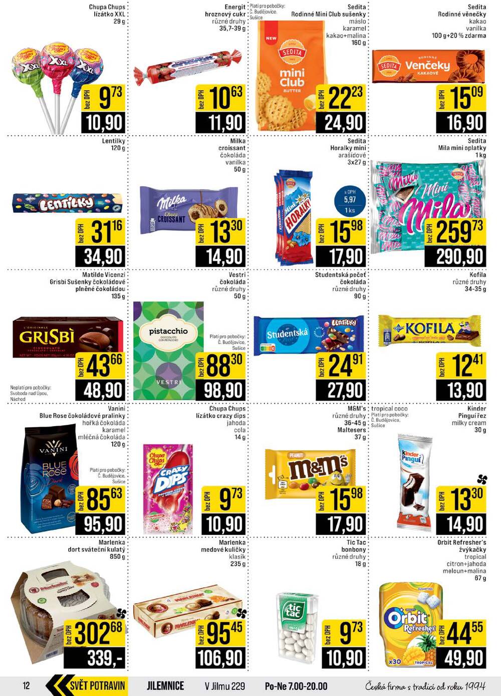 Leták JIP - JIP Cash & Carry České Budějovice, Most, Náchod, Polička, Sušice a Svoboda nad Úpou od 6.5. do 12.5.2026 - strana 12
