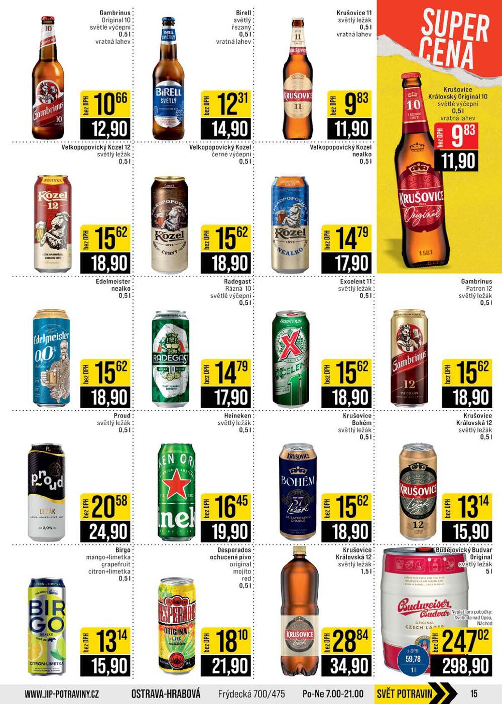 Leták JIP - JIP Cash & Carry České Budějovice, Most, Náchod, Polička, Sušice a Svoboda nad Úpou od 6.5. do 12.5.2026 - strana 15