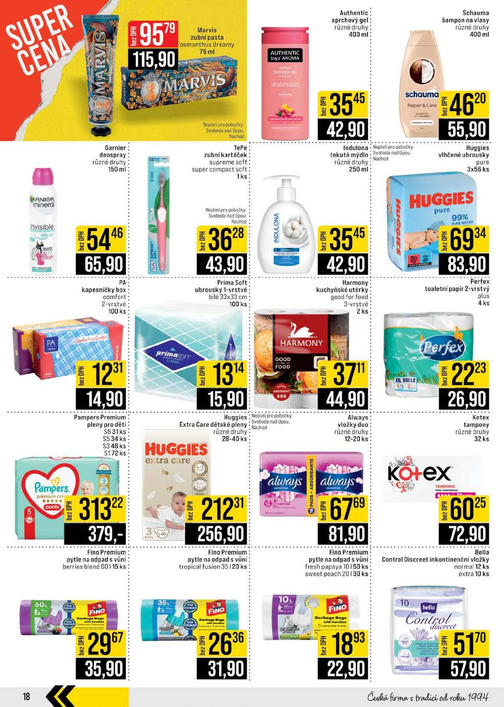 Leták JIP - JIP Cash & Carry České Budějovice, Most, Náchod, Polička, Sušice a Svoboda nad Úpou od 6.5. do 12.5.2026 - strana 18