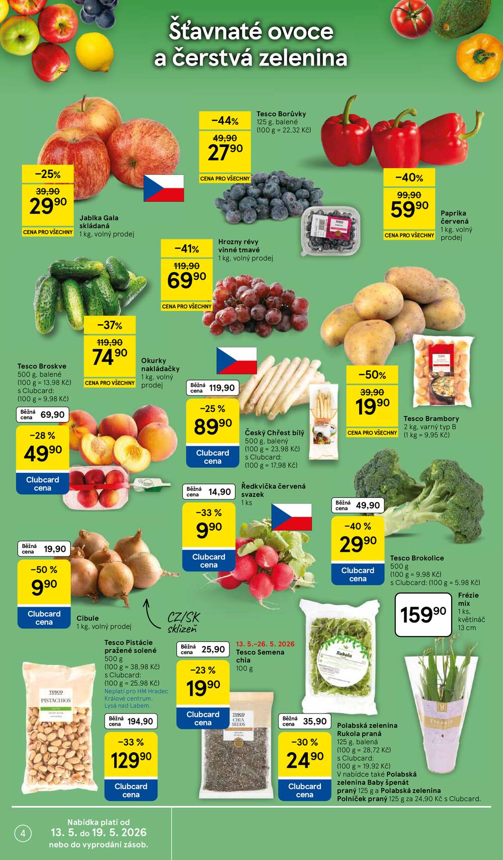 Tesco malé hypermarkety od 13.5. do 19.5.2026