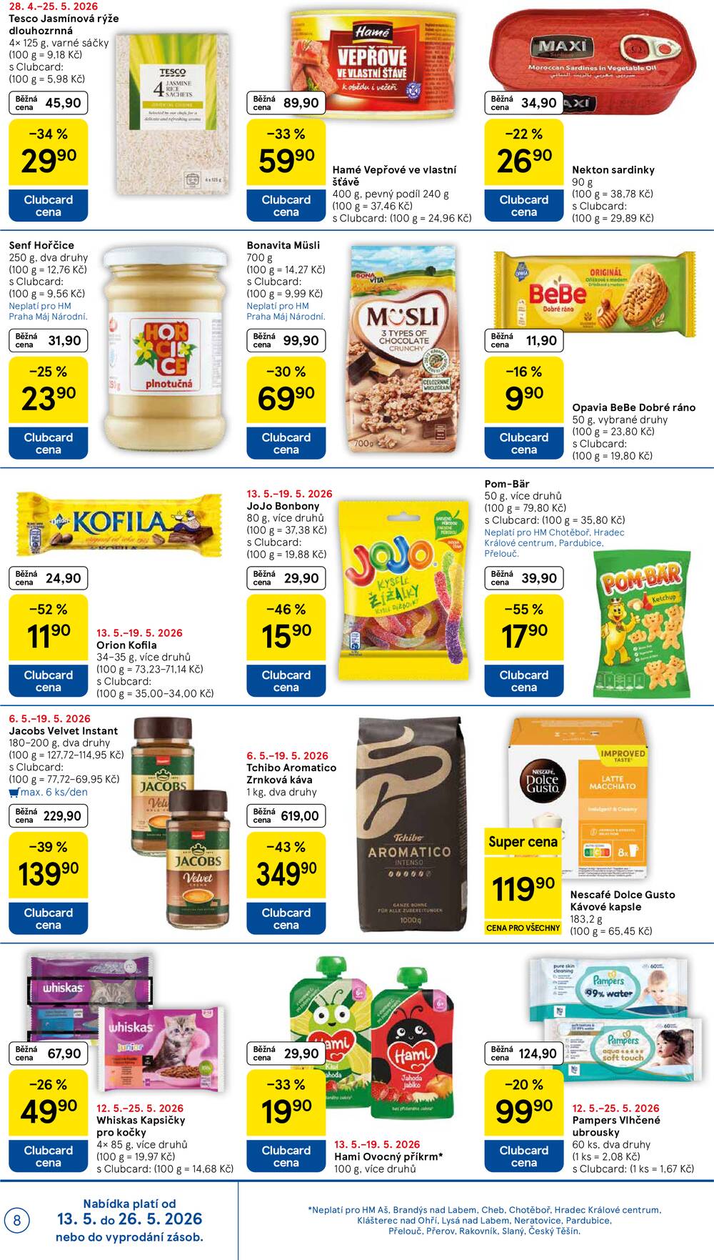 Tesco malé hypermarkety od 13.5. do 19.5.2026