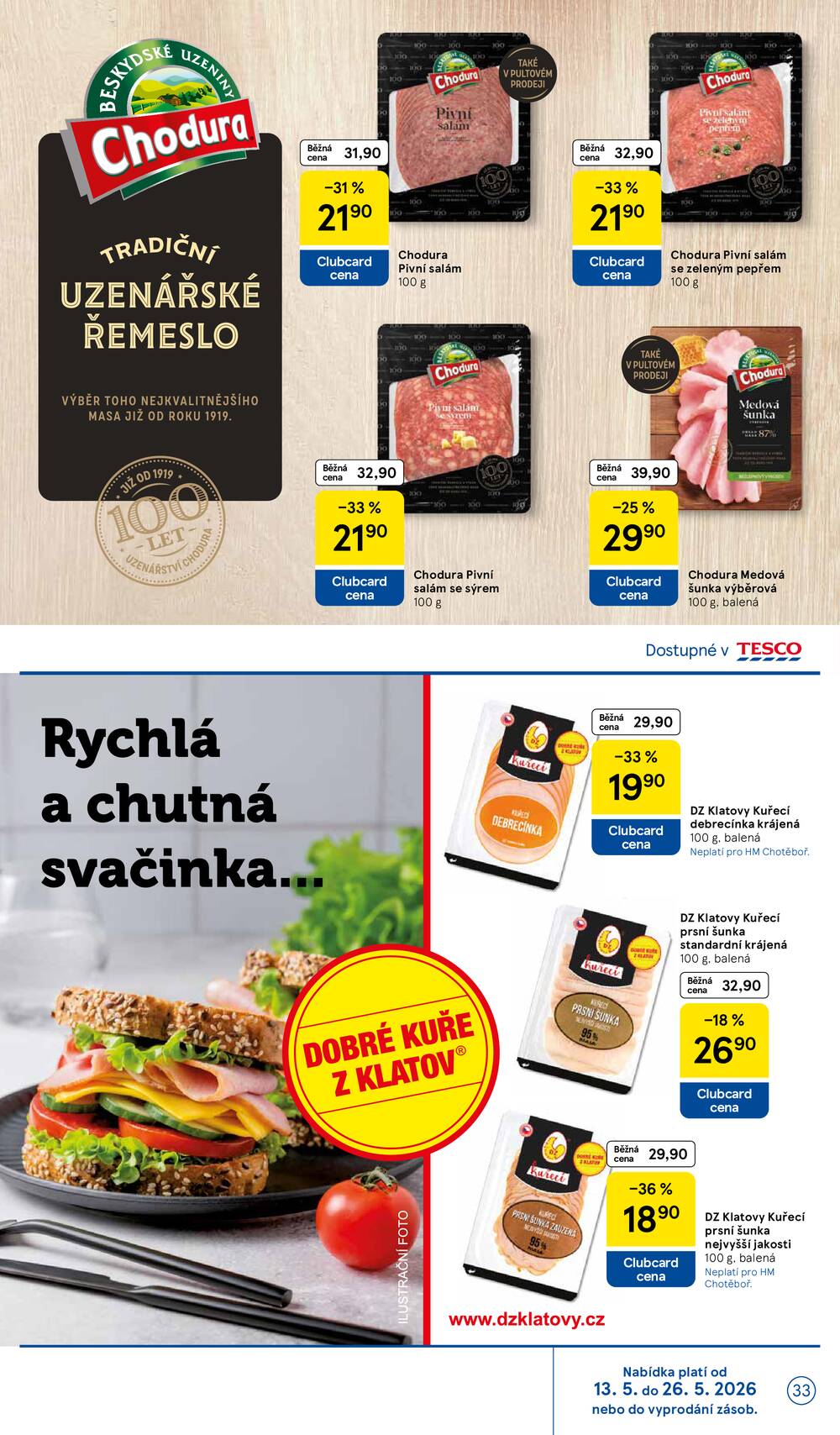 Tesco malé hypermarkety od 13.5. do 19.5.2026