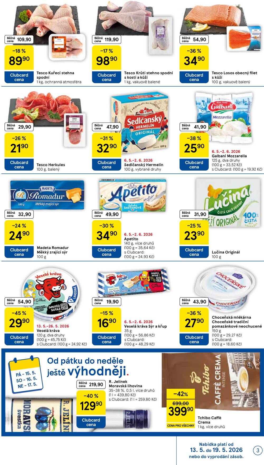 Tesco supermarkety od 13.5. do 19.5.2026