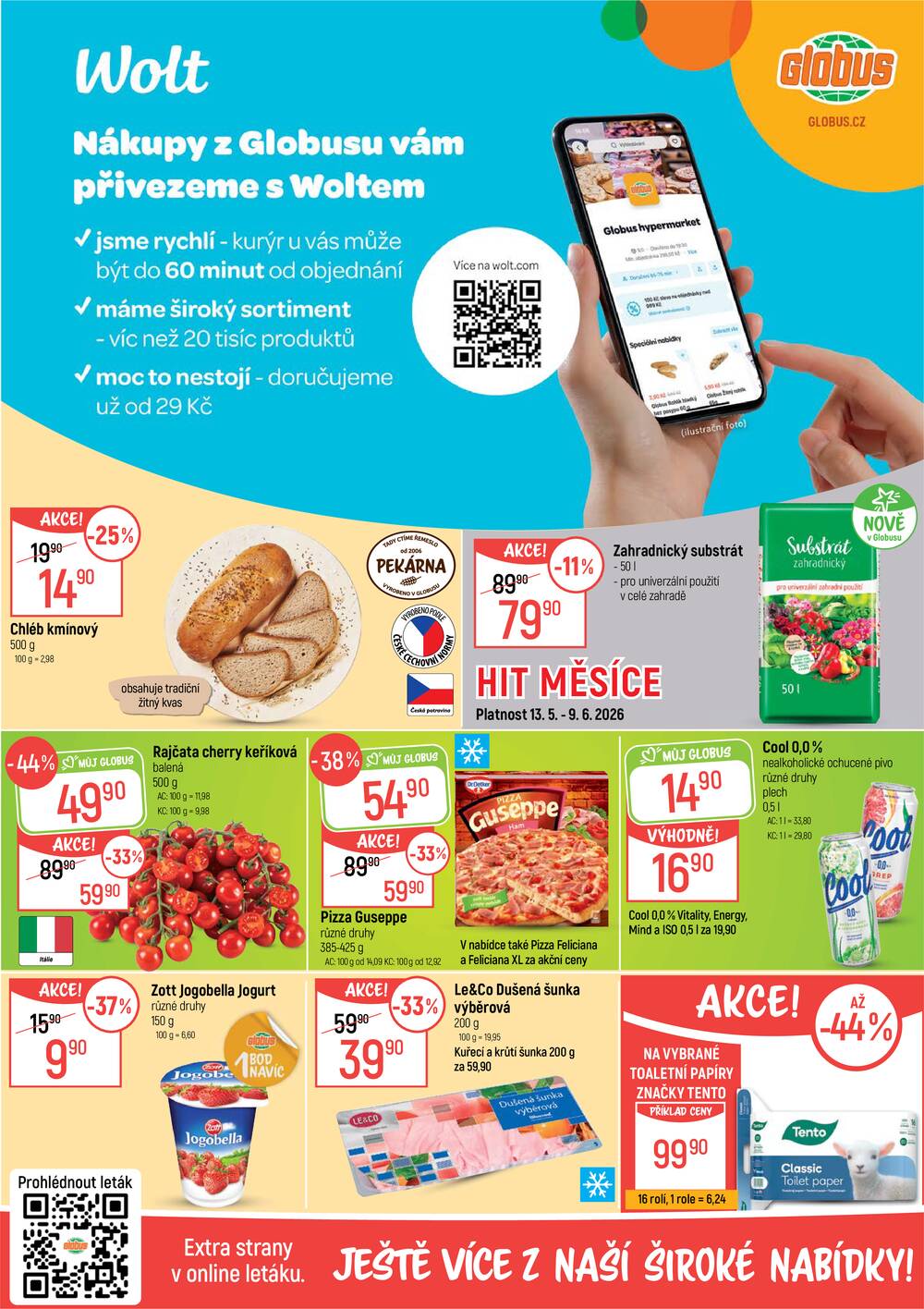 Akční leták Globus 13.5. - 19.5.2026 - Globus Praha - Centrum Černý Most