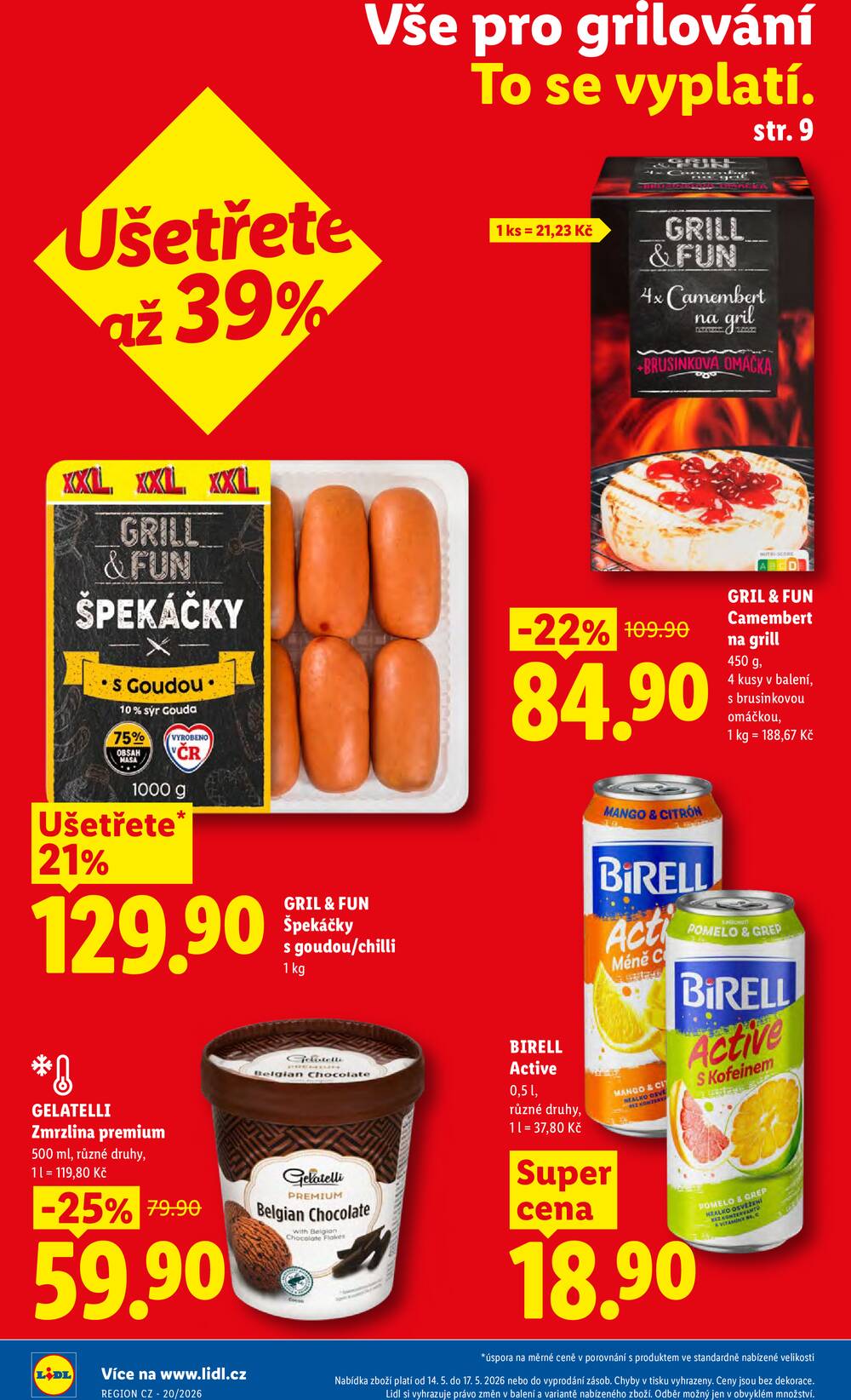 Lidl Čtvrtek od 14.5. do 17.5.2026