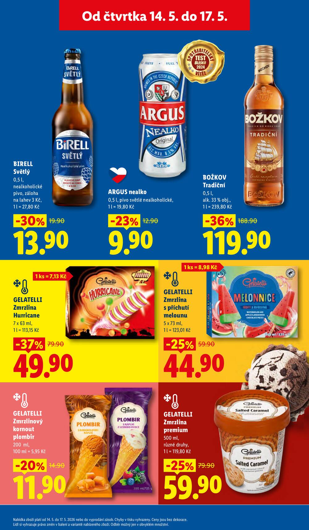 Lidl Čtvrtek od 14.5. do 17.5.2026