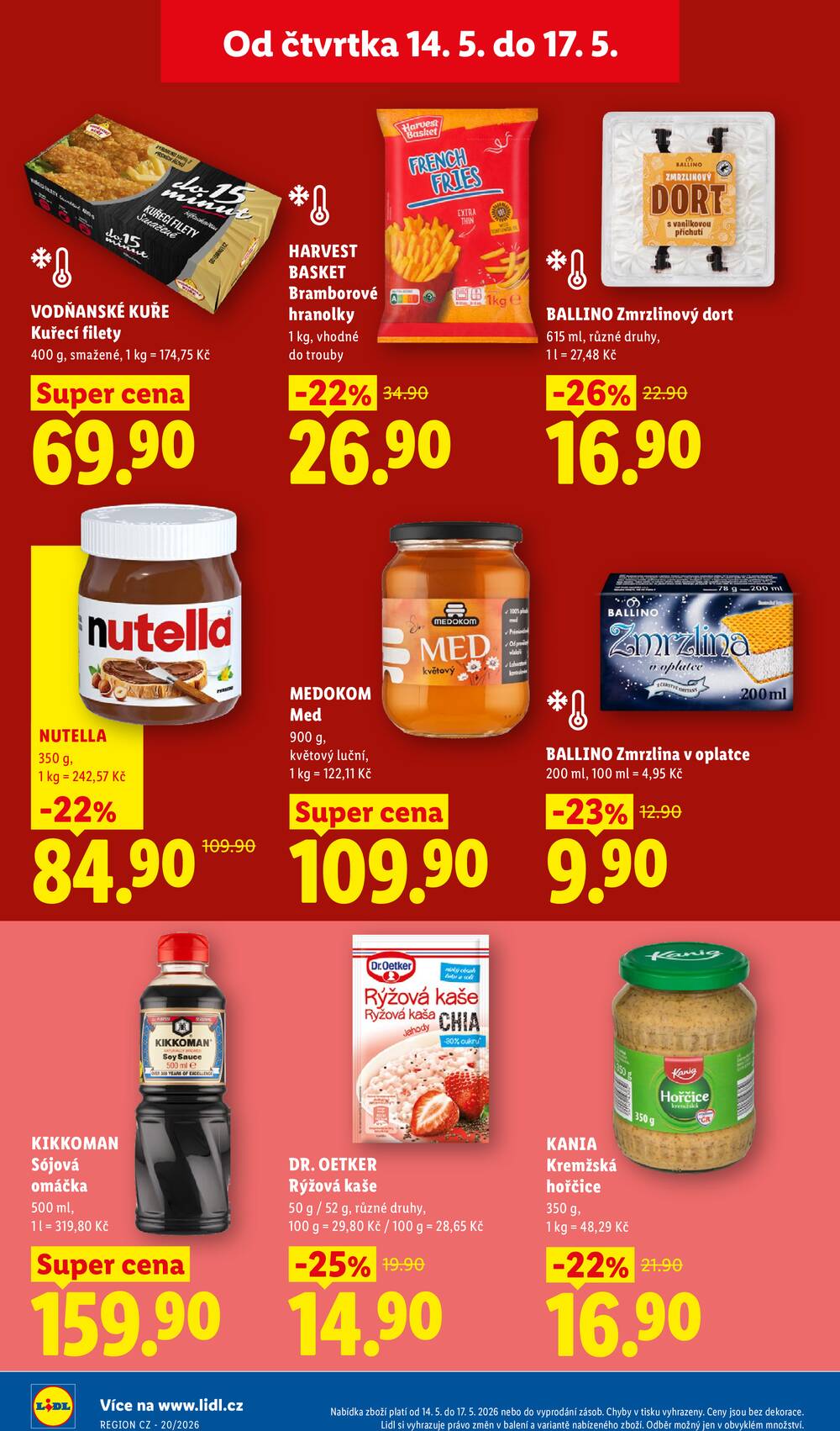 Lidl Čtvrtek od 14.5. do 17.5.2026