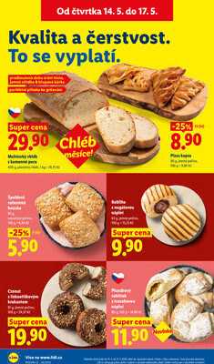 Lidl Čtvrtek od 14.5. do 17.5.2026
