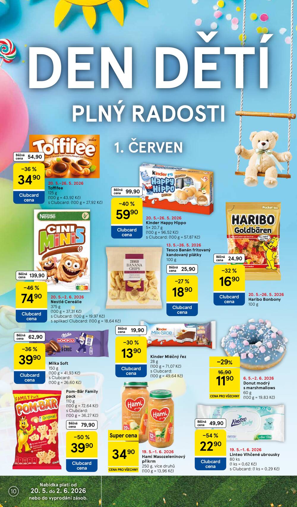 Tesco supermarkety od 20.5. do 26.5.2026