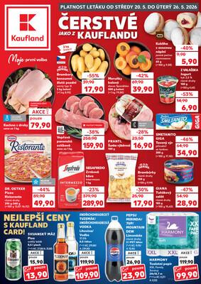 Leták Kaufland 20.5. - 26.5. - Kaufland - Prostějov (Olomoucká)