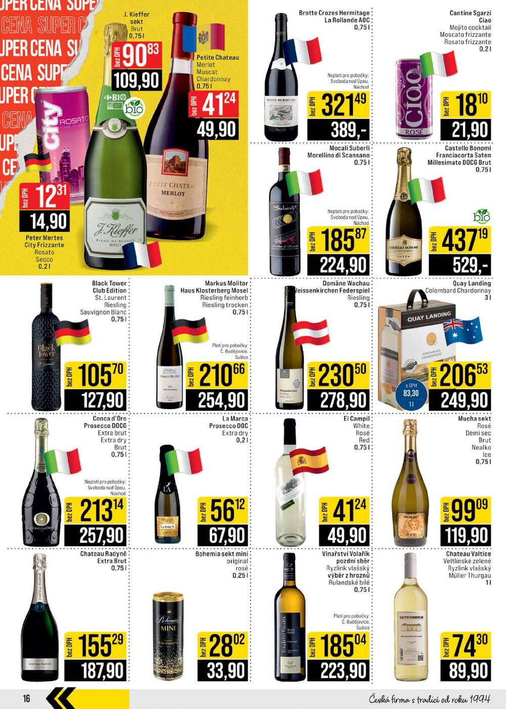 JIP Cash & Carry České Budějovice, Most, Náchod, Polička, Sušice a Svoboda nad Úpou od 20.5. do 26.5.2026