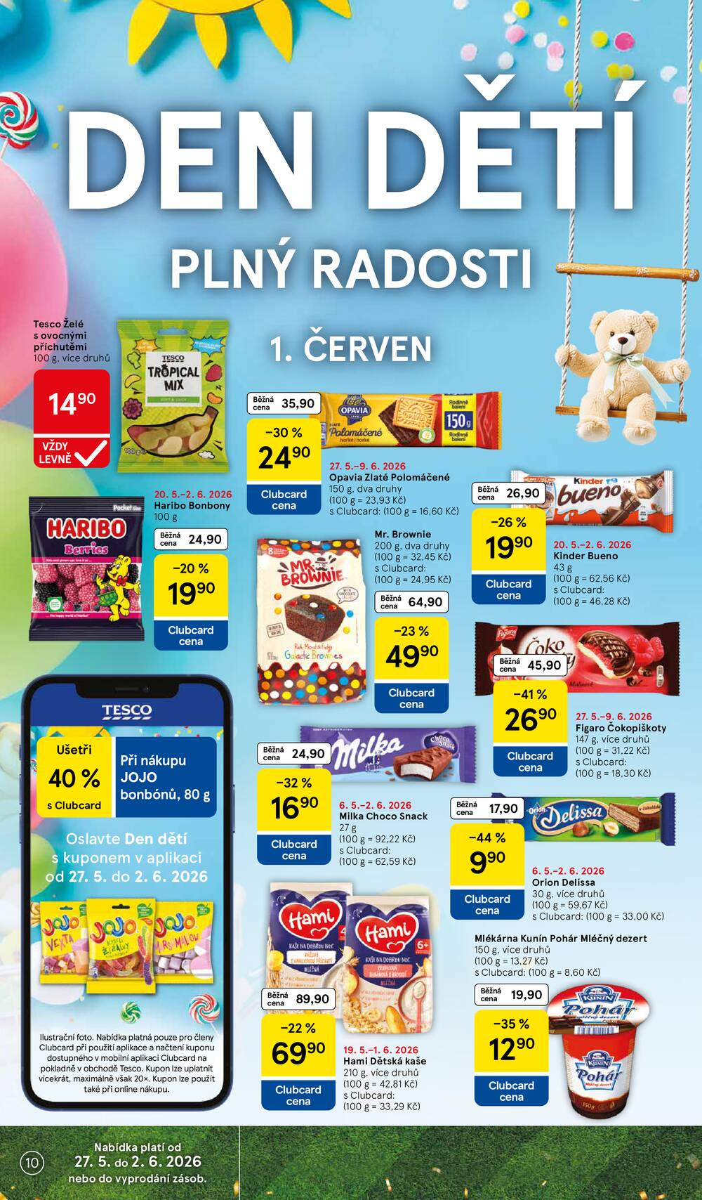 Tesco supermarkety od 27.5. do 2.6.2026