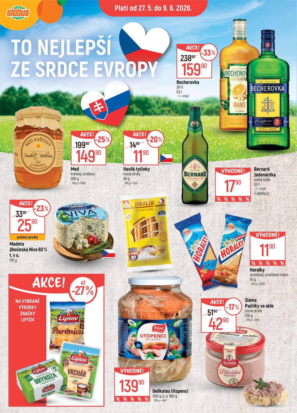 Akční leták Globus 27.5. - 2.6.2026 - Globus České Budějovice