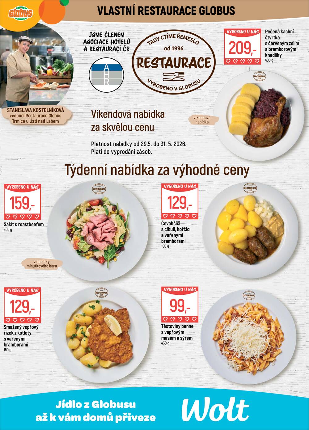 Akční leták Globus 27.5. - 2.6.2026 - Globus Trmice u Ústí nad Labem