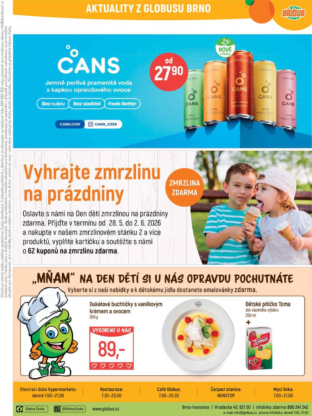 Akční leták Globus 27.5. - 2.6.2026 - Globus Brno Ivanovice