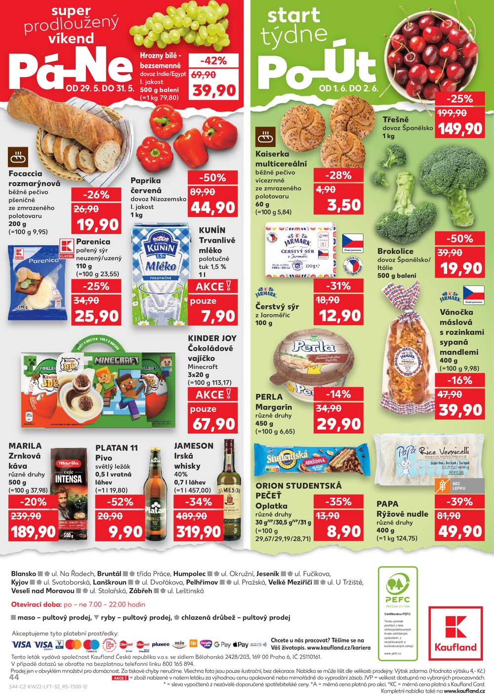 Leták Kaufland - Kaufland 27.5. - 2.6. - Kaufland - Pelhřimov - strana 44 Leták Kaufland - Kaufland 27.5. - 2.6. - Kaufland - Pelhřimov - strana 44