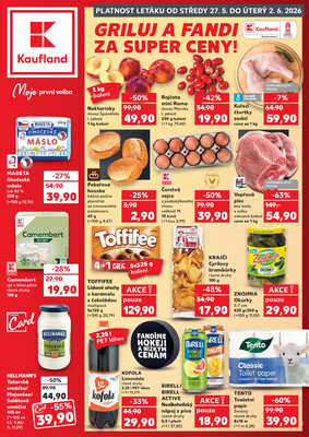 Leták Kaufland 27.5. - 2.6. - Kaufland - Plzeň (Sukova)