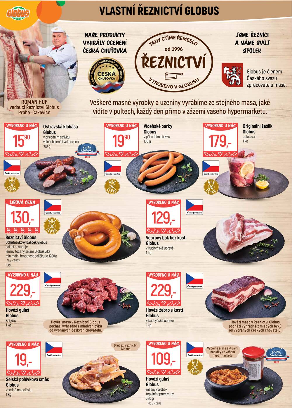 Akční leták Globus 3.6. - 9.6.2026 - Globus Praha - Čakovice