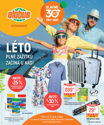 Leták Akční leták Globus 3.6. - 6.7.2026 - Globus Praha - Zličín