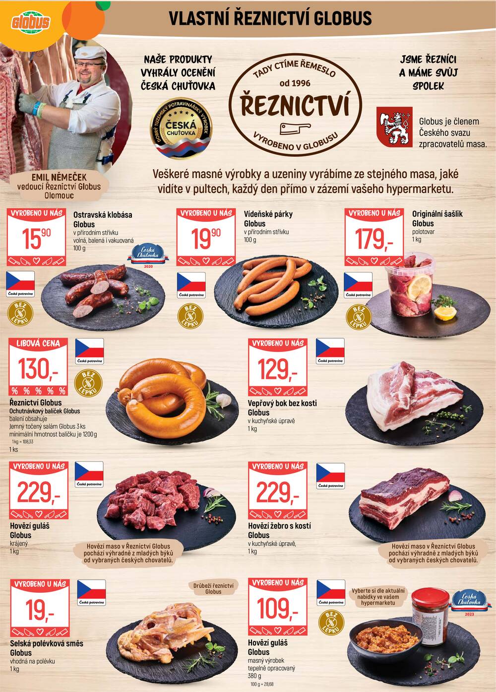 Akční leták Globus 3.6. - 9.6.2026 - Globus Olomouc