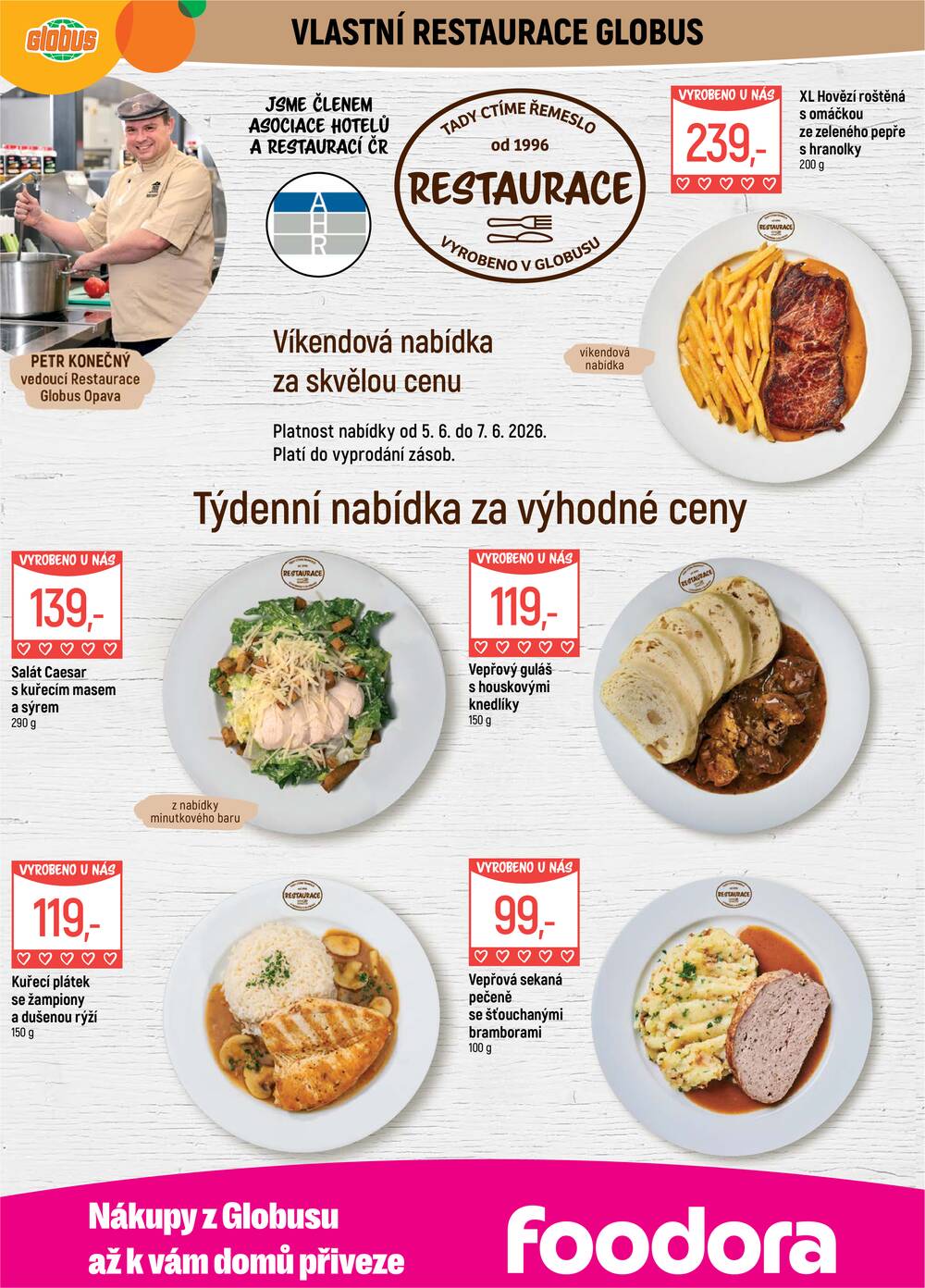Akční leták Globus 3.6. - 9.6.2026 - Globus Opava