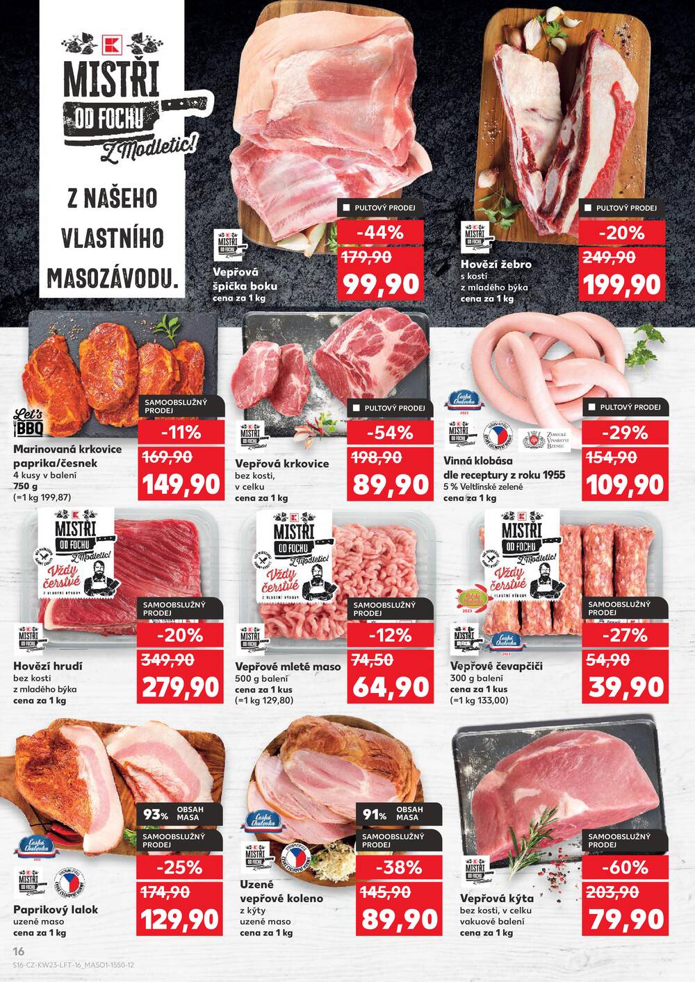 Leták Kaufland - Kaufland 3.6. - 9.6. - Kaufland - Praha 3 (Jarov) - strana 16