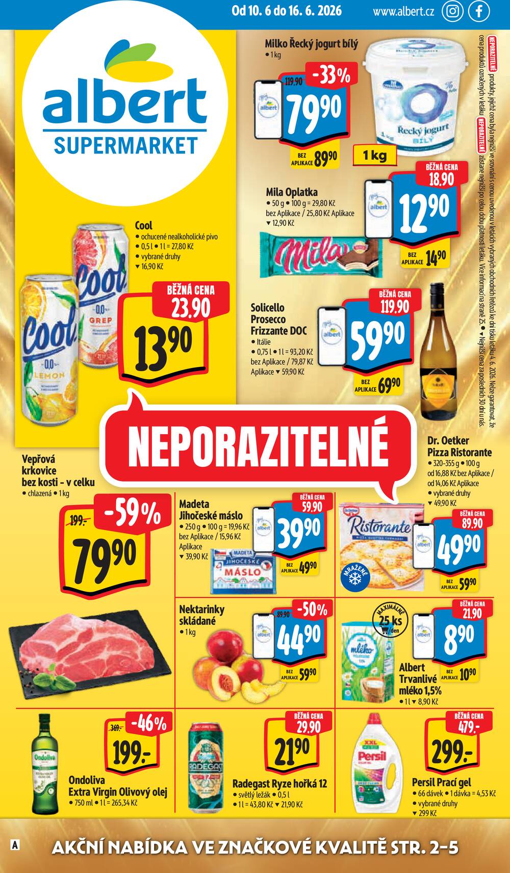Leták Albert - Albert Supermarket Jihomoravský od 10.6. do 16.6.2026 - strana 1