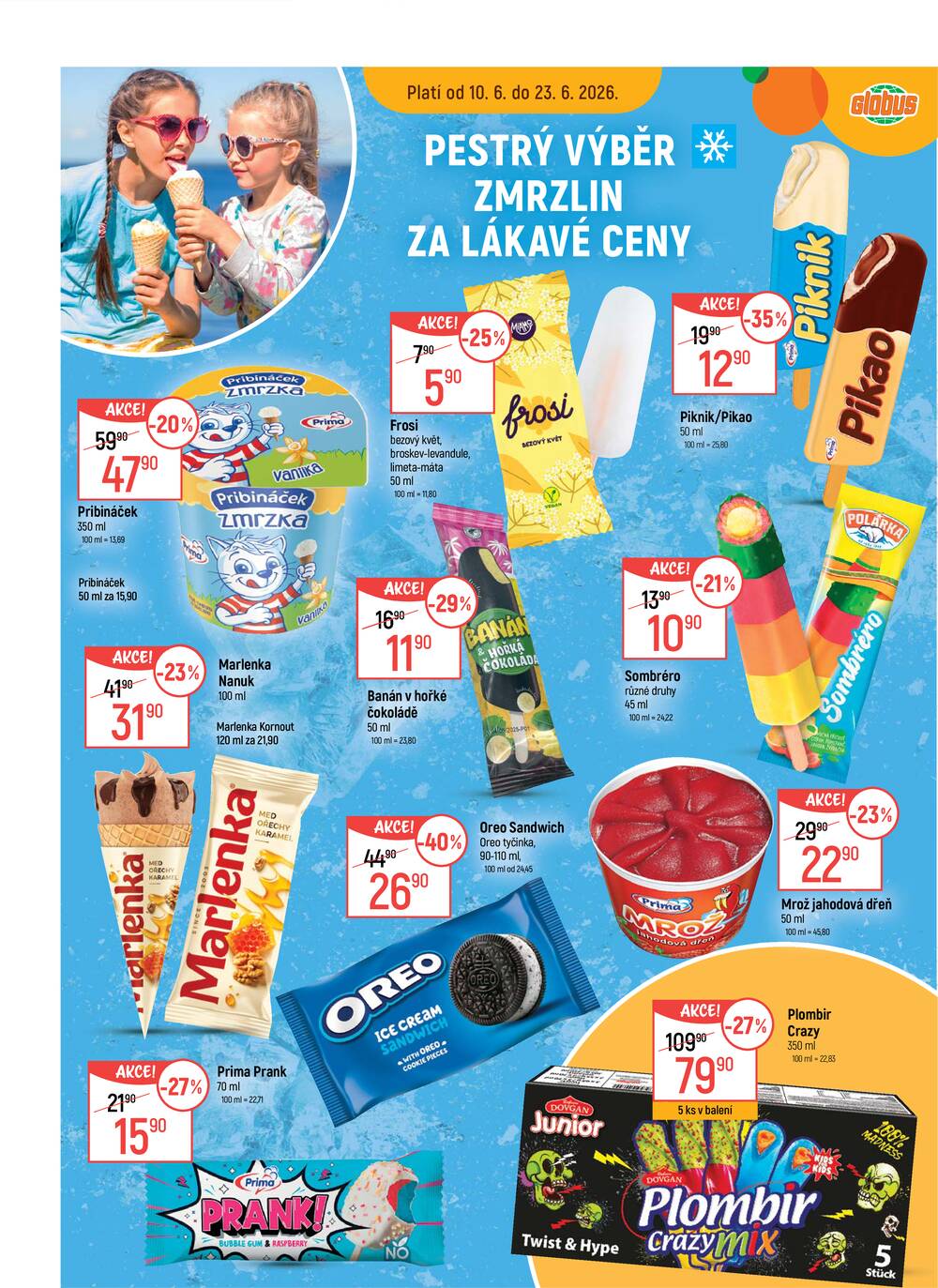 Akční leták Globus 10.6. - 16.6.2026 - Globus Brno Ivanovice