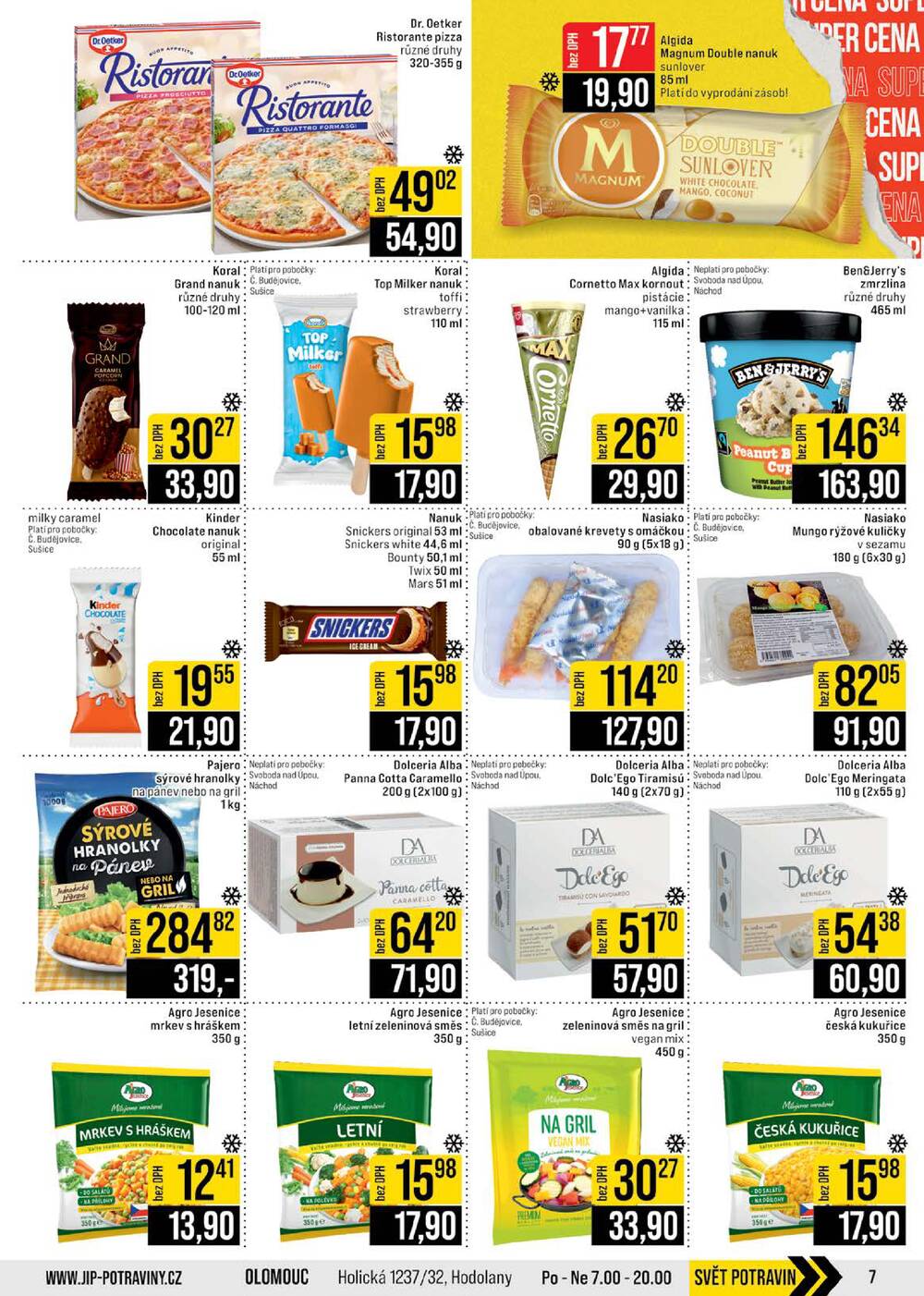 JIP Cash & Carry České Budějovice, Most, Náchod, Polička, Sušice a Svoboda nad Úpou od 10.6. do 16.6.2026