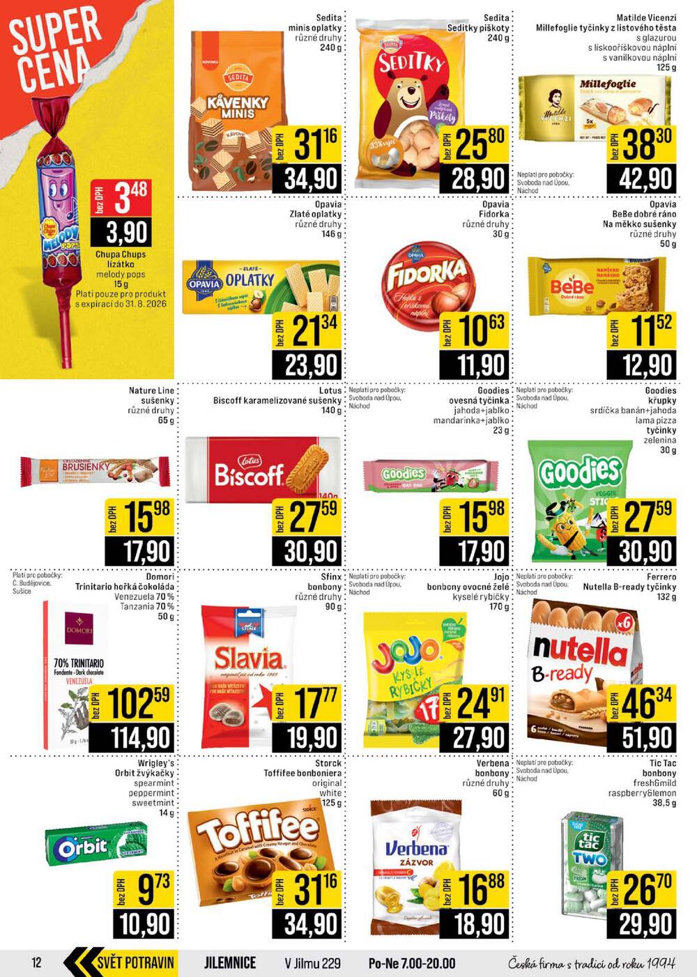 Leták JIP - JIP Cash & Carry České Budějovice, Most, Náchod, Polička, Sušice a Svoboda nad Úpou od 10.6. do 16.6.2026 - strana 12