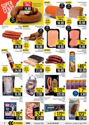 JIP Cash & Carry České Budějovice, Most, Náchod, Polička, Sušice a Svoboda nad Úpou od 10.6. do 16.6.2026