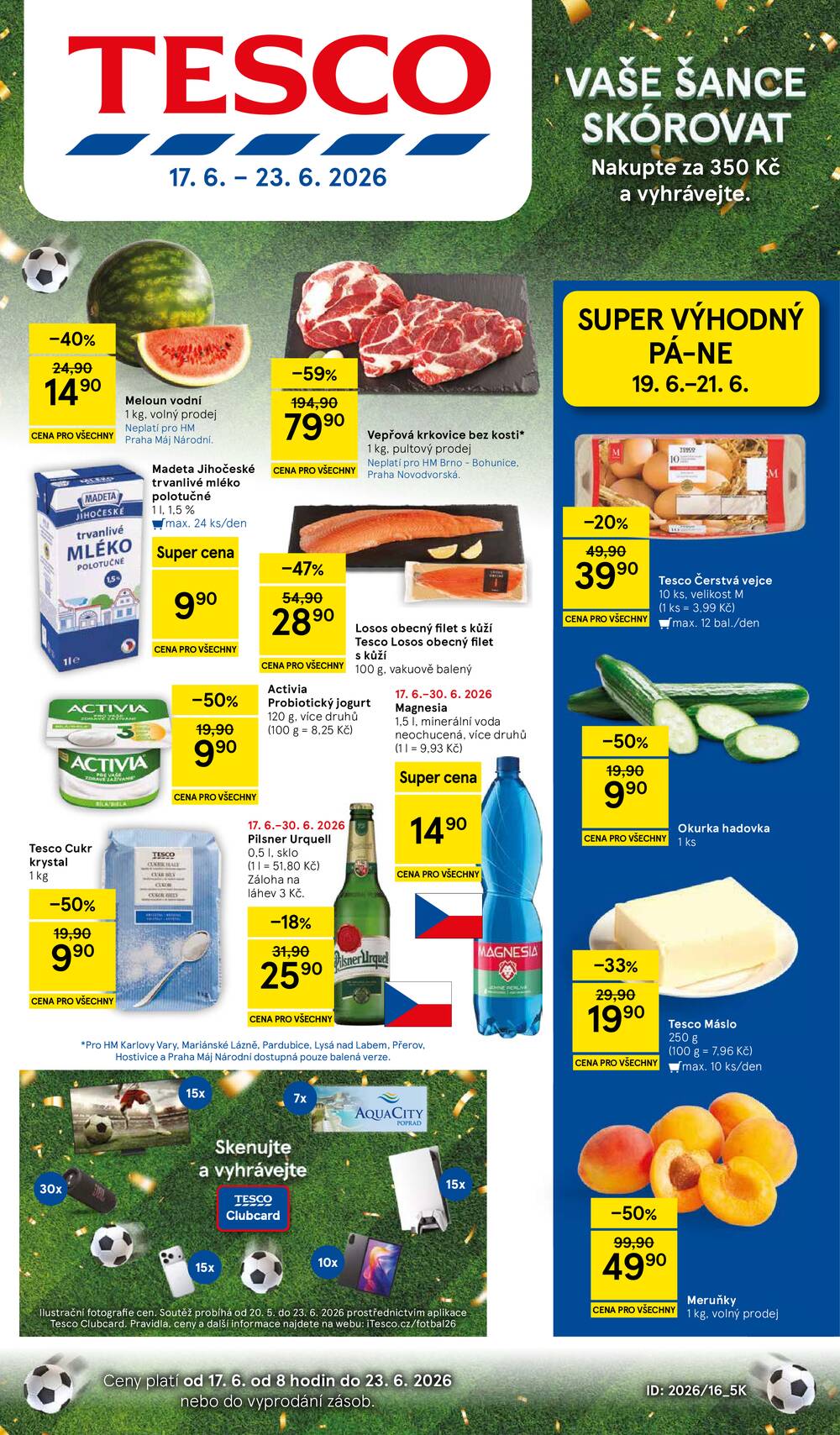 Tesco malé hypermarkety od 17.6. do 23.6.2026