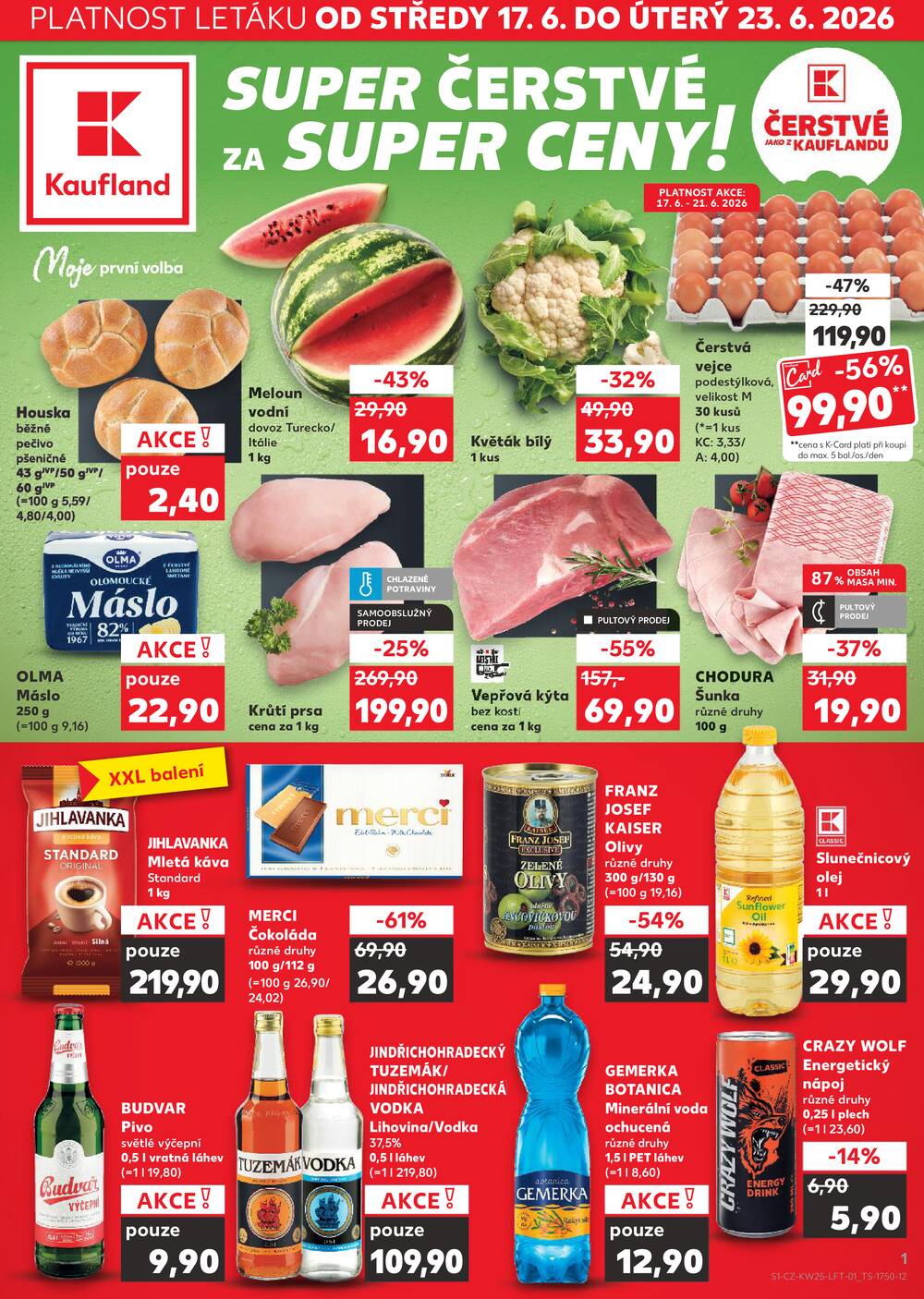 Leták Kaufland - Kaufland 17.6. - 23.6. - Kaufland - Děčín - strana 1