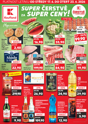 Leták Kaufland 17.6. - 23.6. - Kaufland - Plzeň (Sukova)