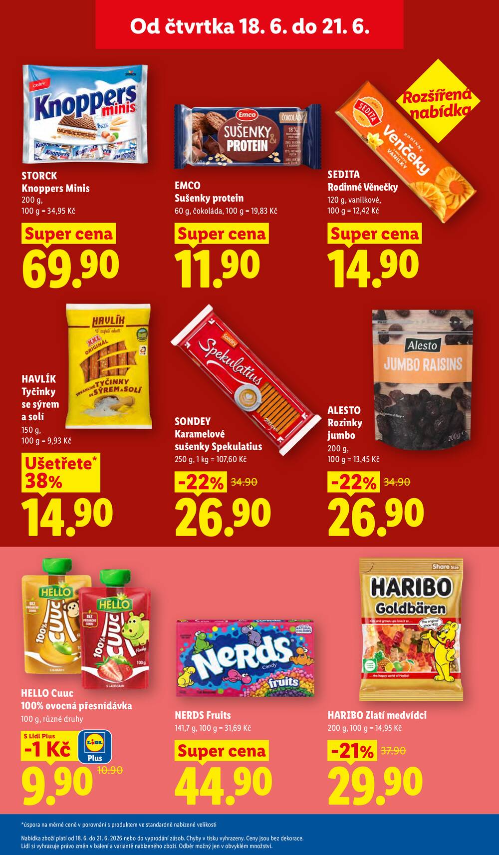 Lidl Čtvrtek od 18.6. do 21.6.2026