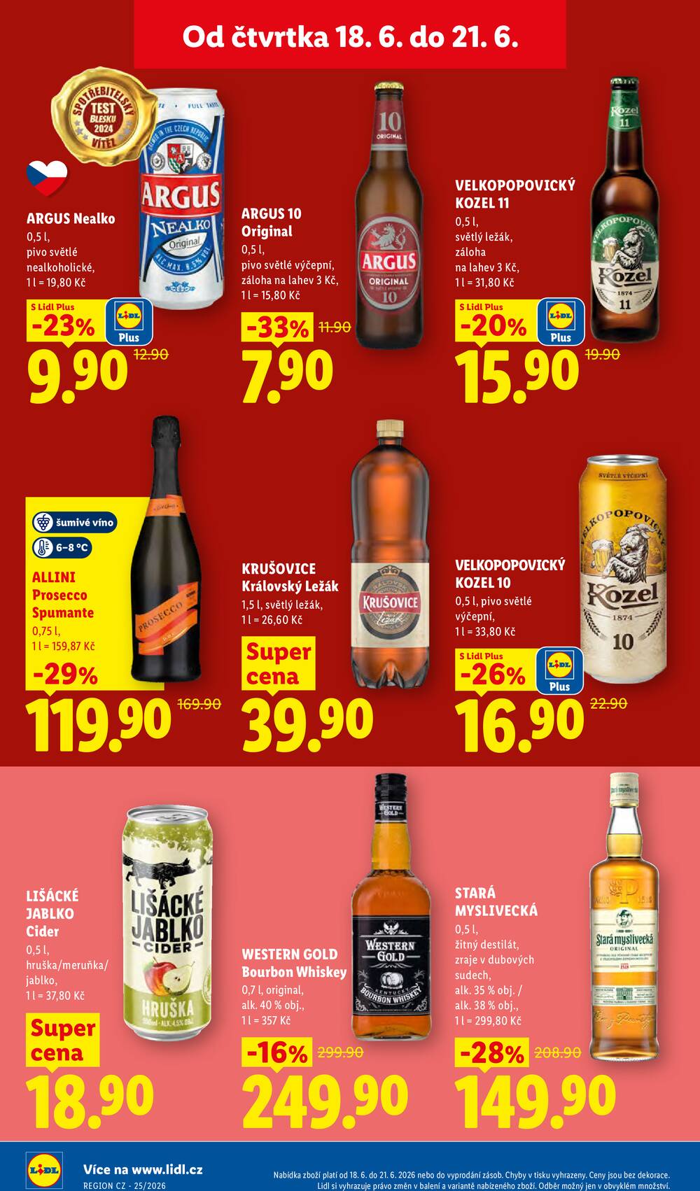 Lidl Čtvrtek od 18.6. do 21.6.2026
