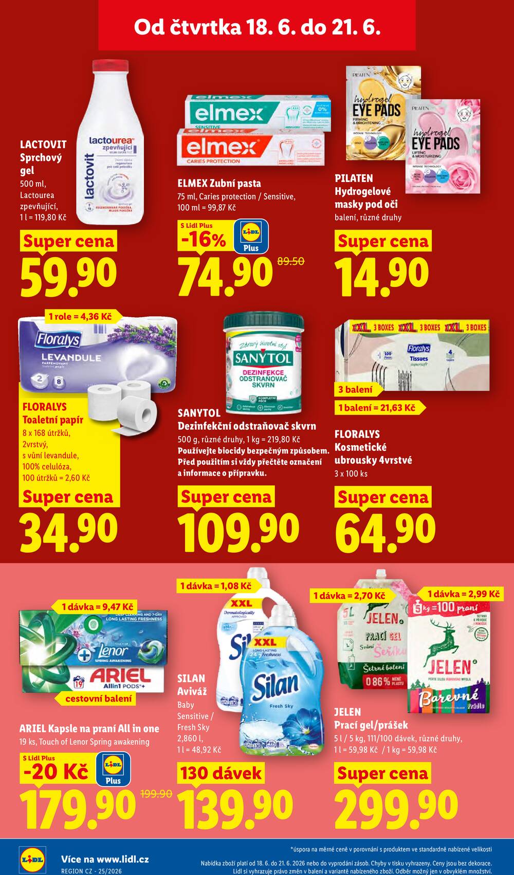 Lidl Čtvrtek od 18.6. do 21.6.2026