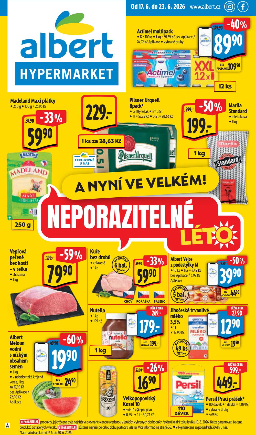 Albert Hypermarket Jihomoravský od 17.6. do 23.6.2026