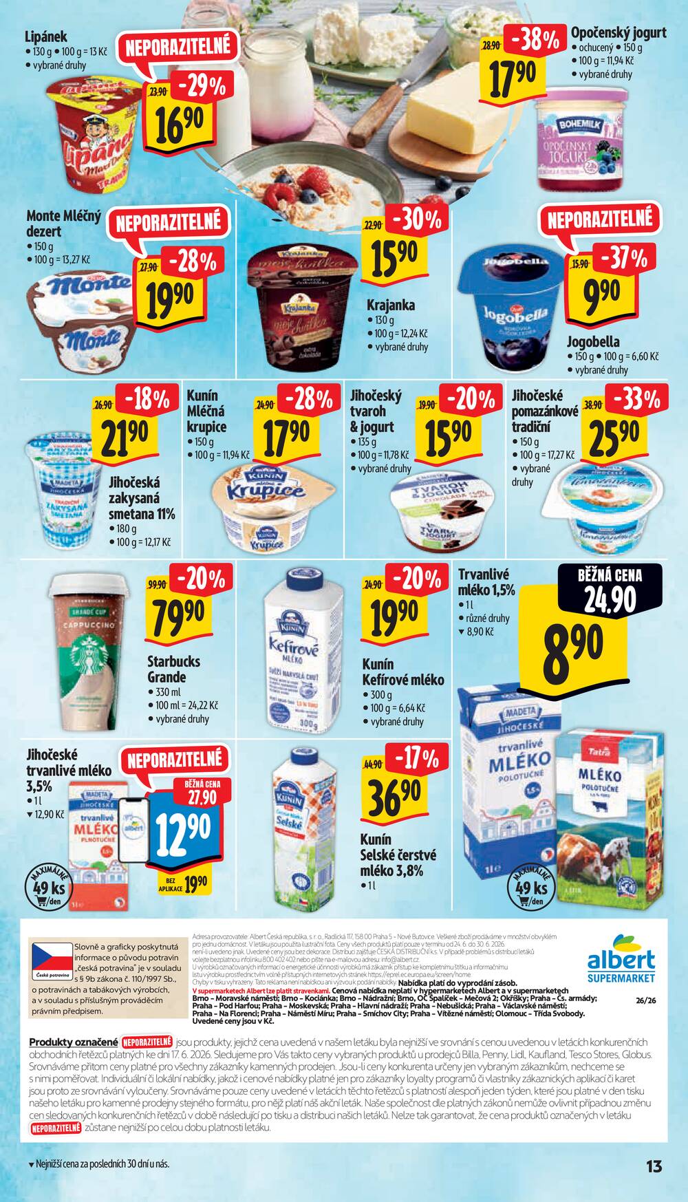 Albert Supermarket Jihomoravský od 24.6. do 30.6.2026