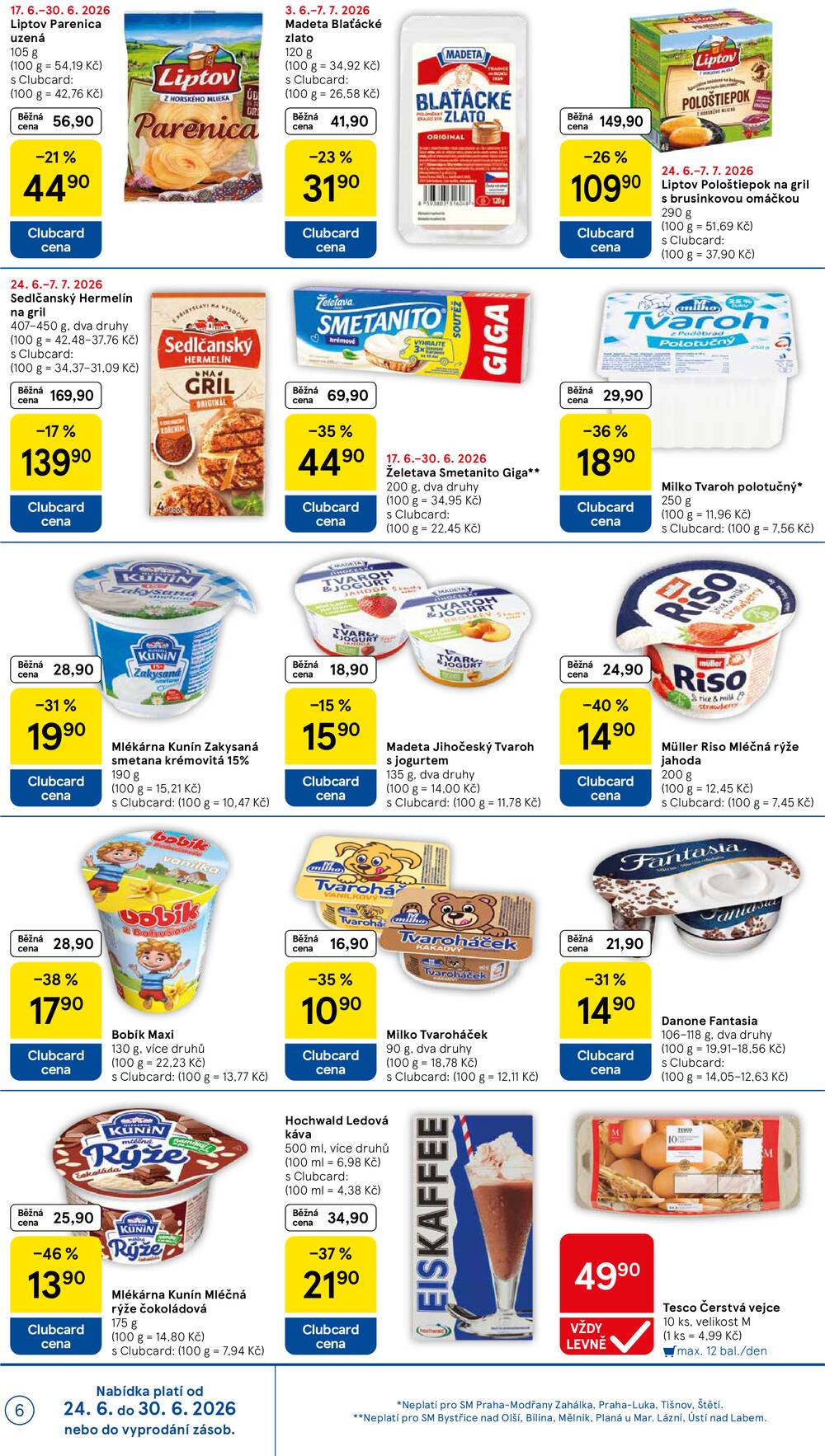 Tesco supermarkety od 24.6. do 30.6.2026