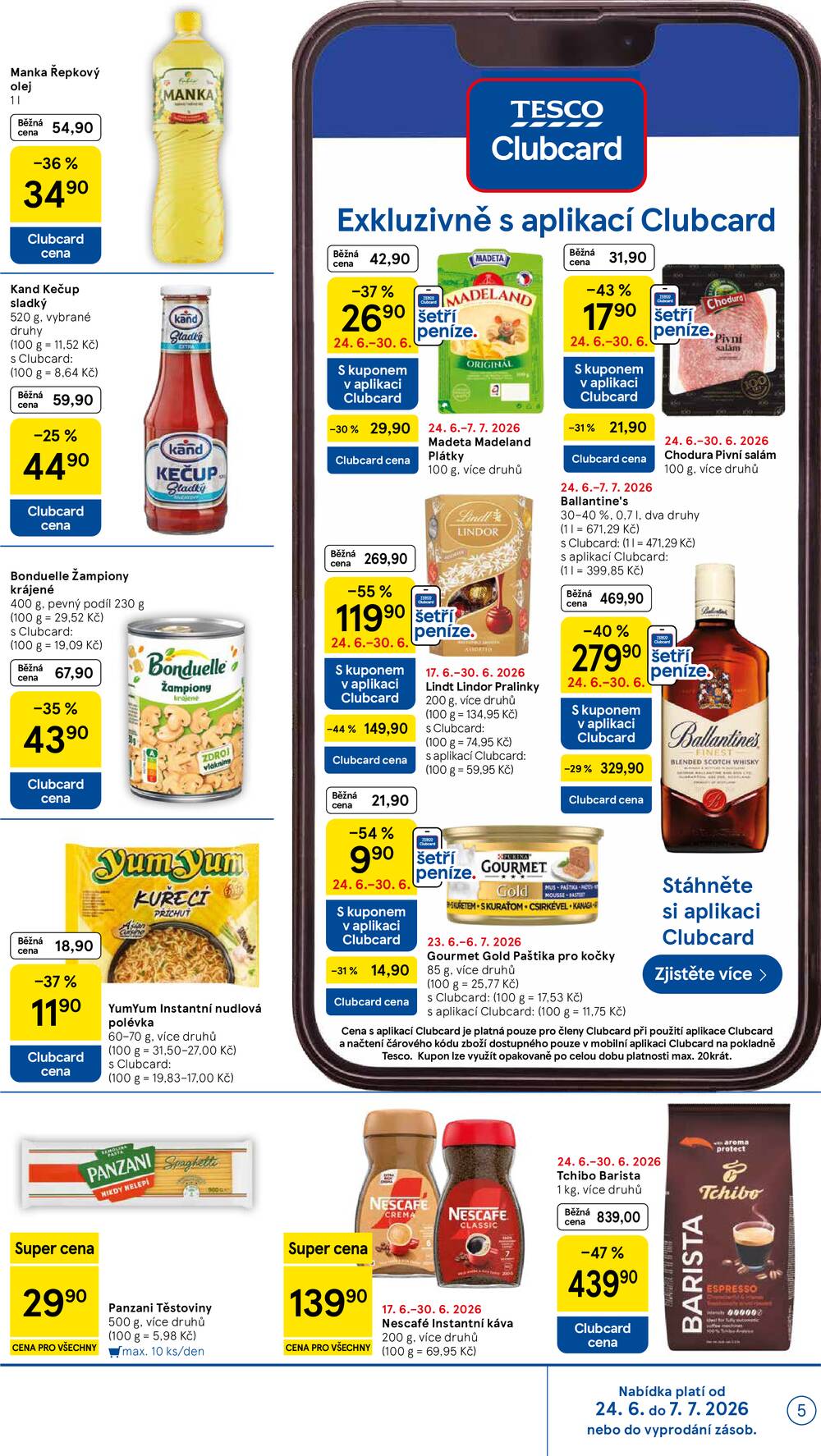 Tesco malé hypermarkety od 24.6. do 30.6.2026