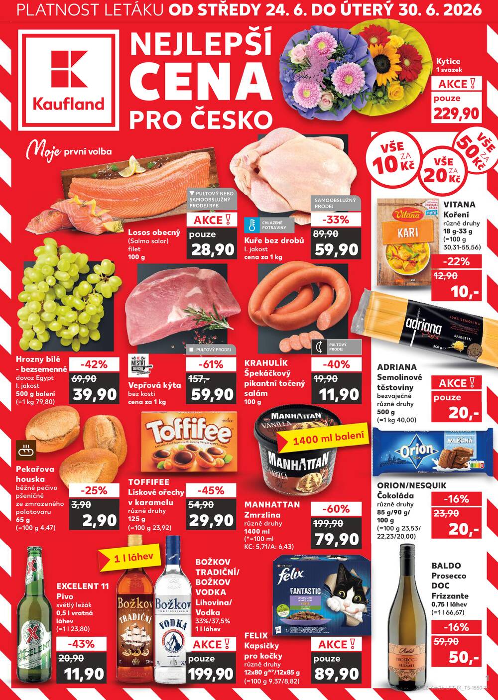 Kaufland 24.6. - 30.6. - Kaufland - Praha 6 (Podbaba)
