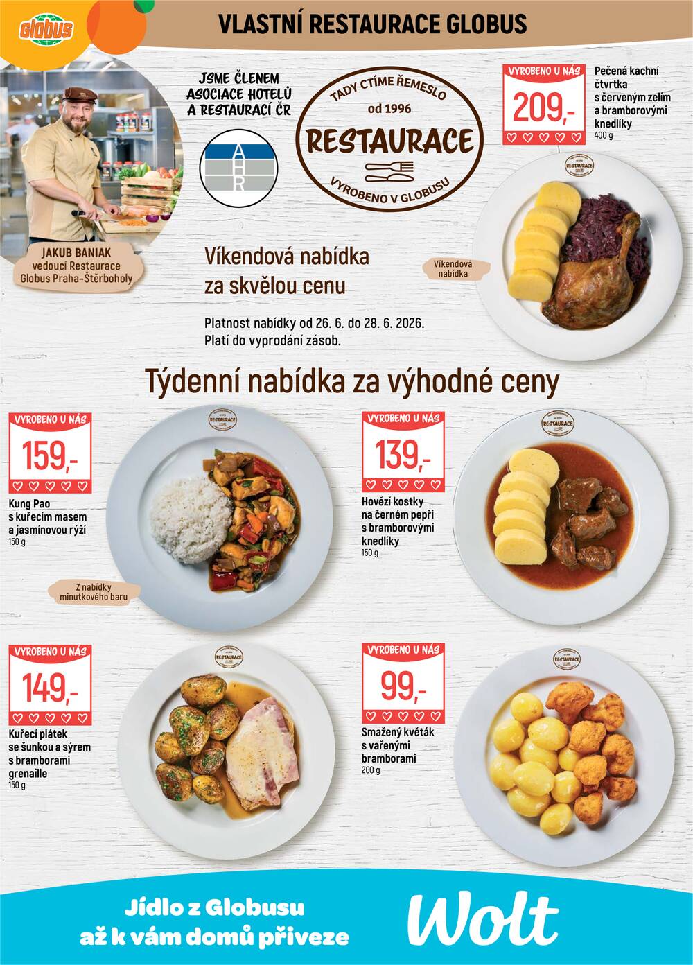 Akční leták Globus 24.6. - 30.6.2026 - Globus Praha - Štěrboholy