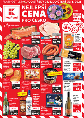 Leták Kaufland 24.6. - 30.6. - Kaufland - Ústí nad Labem (Všebořická)