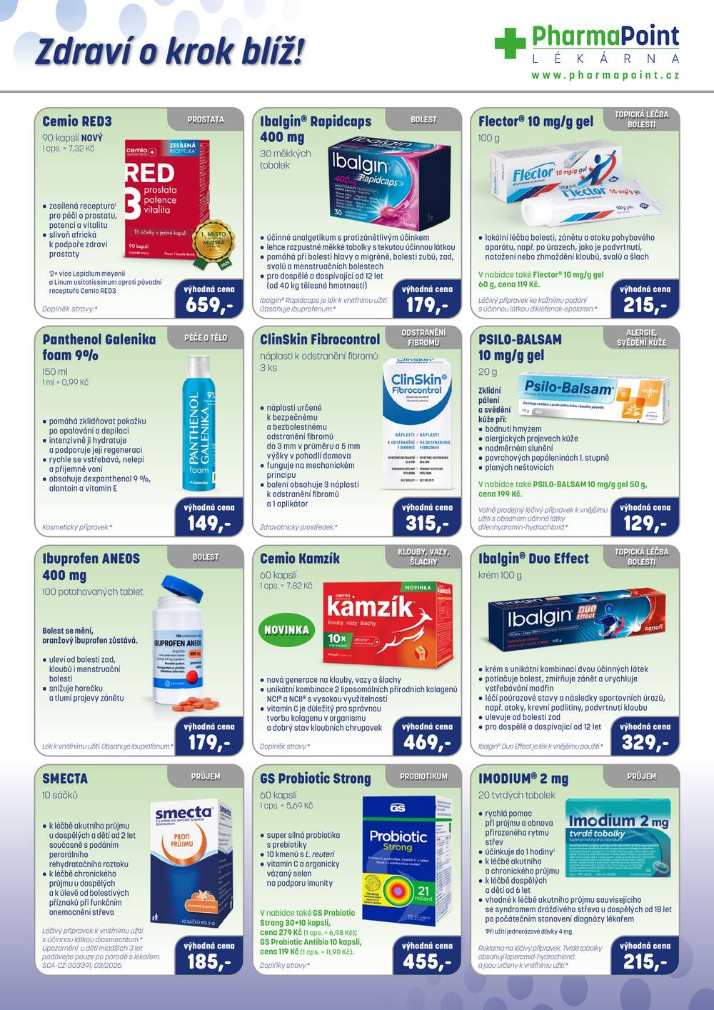Leták PharmaPoint  - Pharma Point typ A od 1.7. do 31.8.2026 - strana 3