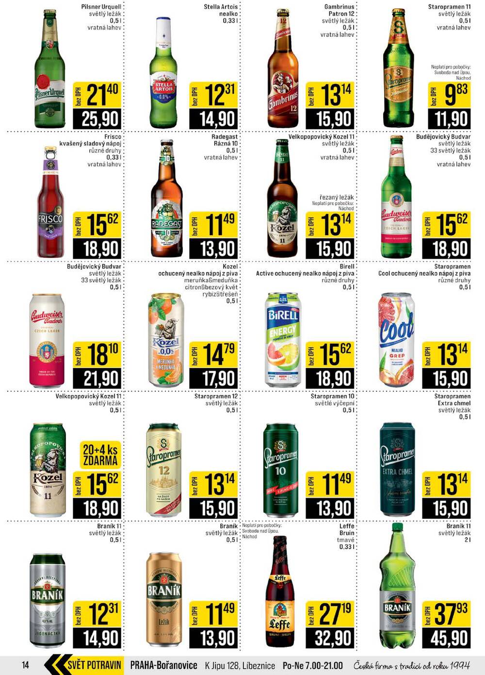 Leták JIP - JIP Cash & Carry České Budějovice, Most, Náchod, Polička, Sušice a Svoboda nad Úpou od 24.6. do 30.6.2026 - strana 14