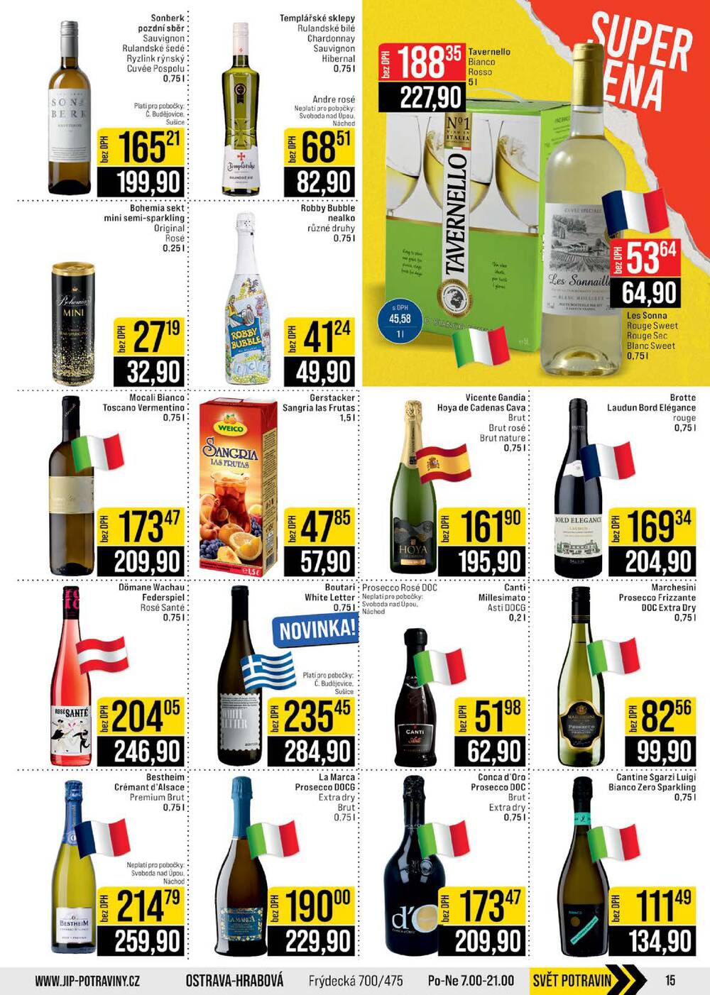 JIP Cash & Carry České Budějovice, Most, Náchod, Polička, Sušice a Svoboda nad Úpou od 24.6. do 30.6.2026
