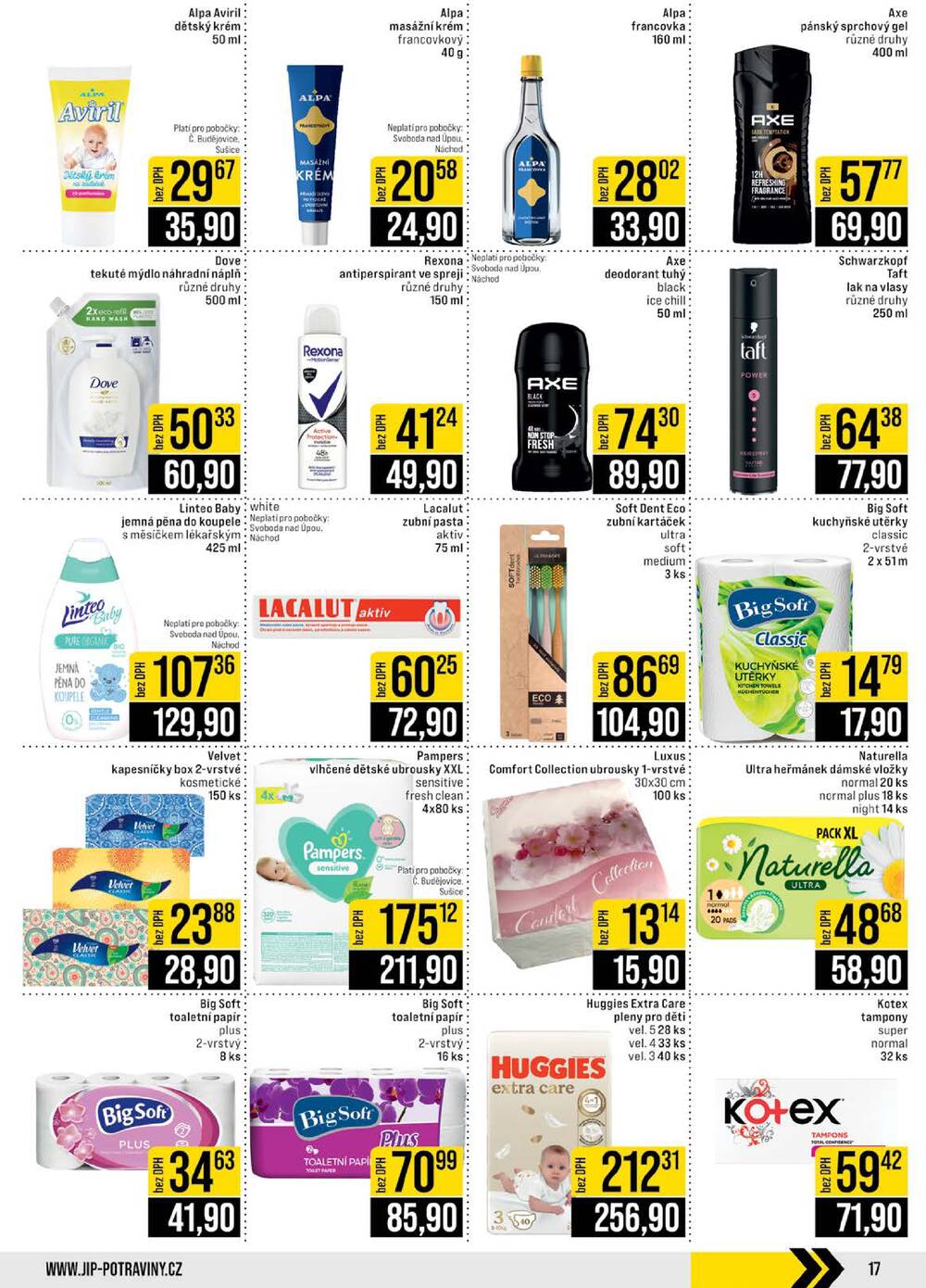 Leták JIP - JIP Cash & Carry České Budějovice, Most, Náchod, Polička, Sušice a Svoboda nad Úpou od 24.6. do 30.6.2026 - strana 17